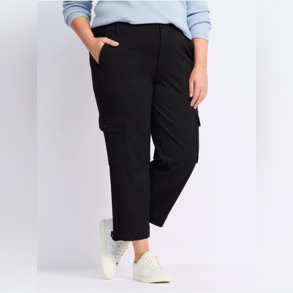 Liverpool Pants - LIVERPOOL Utility Crop w/Tab
Hem & Cargo Pockets size 16